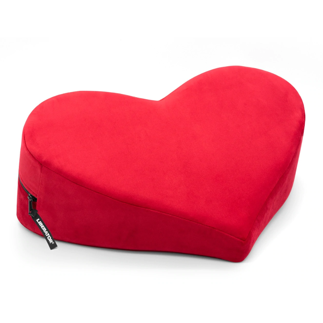 Heart Wedge Red Microvelvet