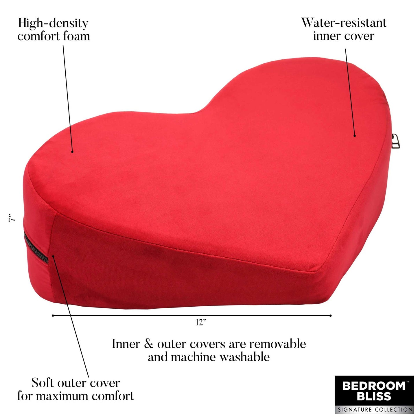 Love Pillow Heart Pillow - Red (US)