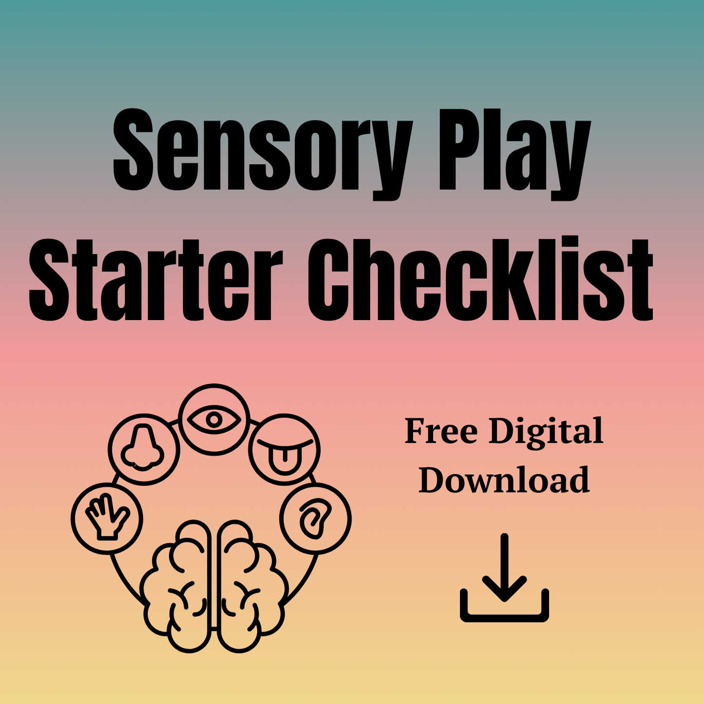 Sensory Play Starter Checklist Digital Download