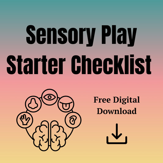 Sensory Play Starter Checklist Digital Download
