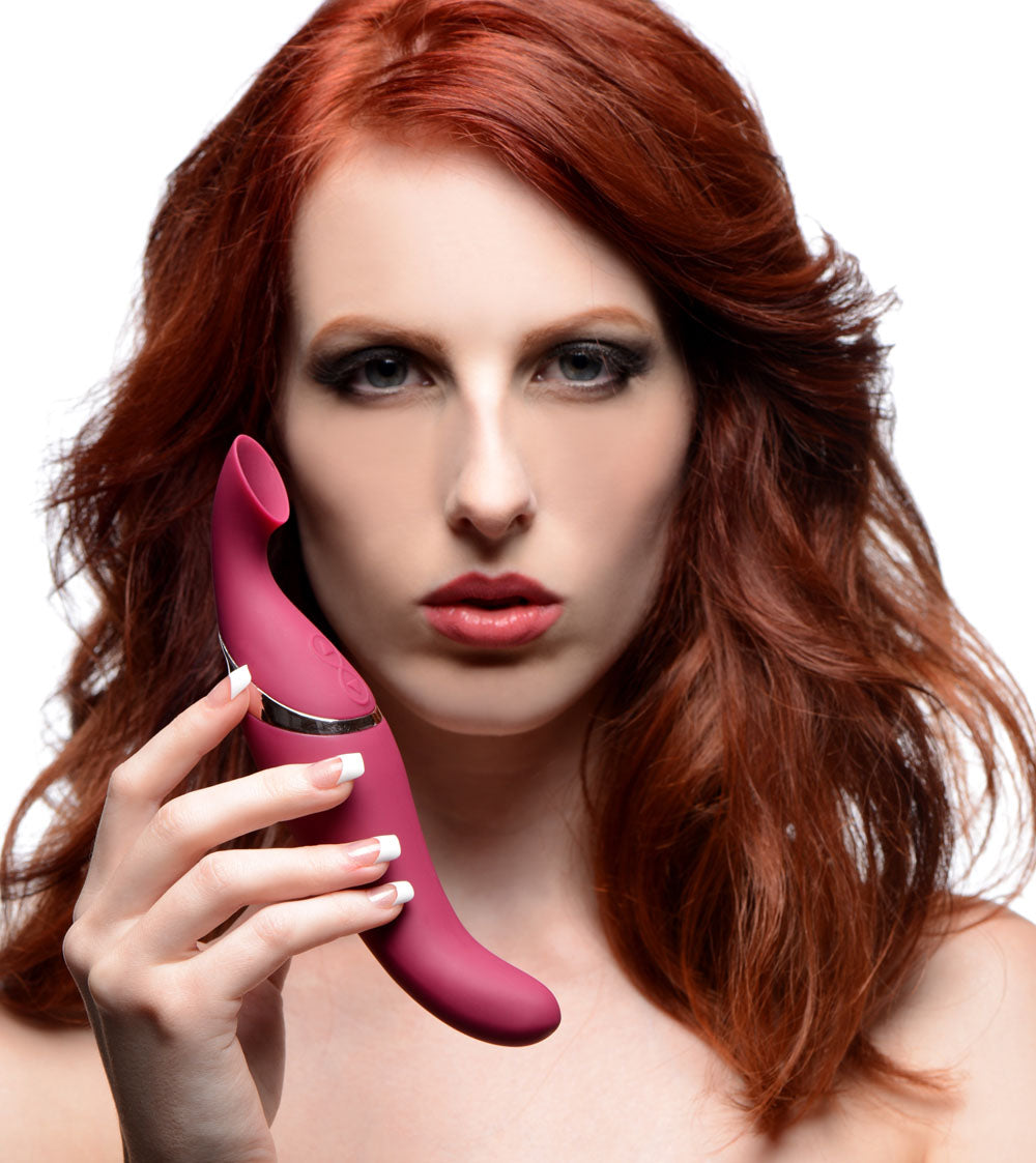 Shegasm Intense 2 in 1 Clit Stimulator - Pink (US)