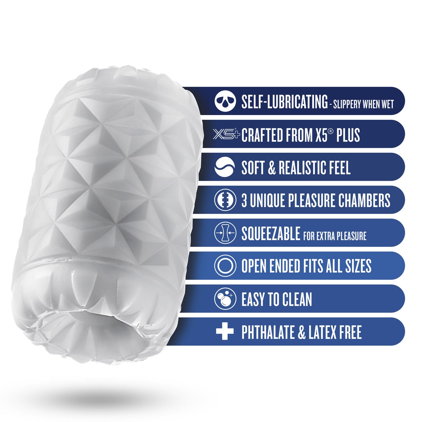 Rize - Reakt - Self-Lubricating Stroker - White (US)