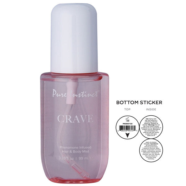 Pure Instinct Pheromone Hair and Body Mist Crave 3.35oz  (US)