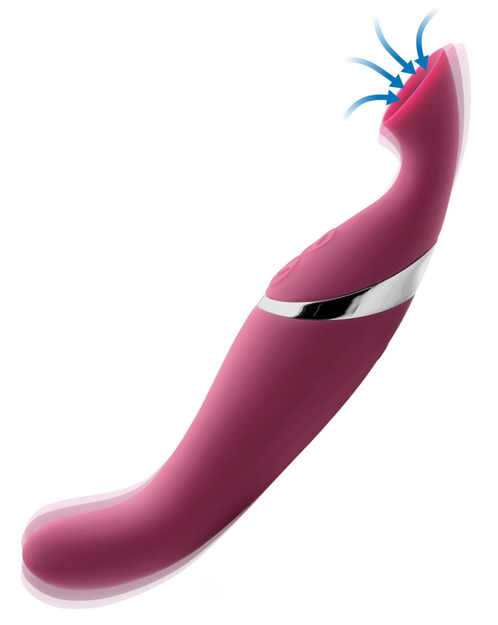 Shegasm Intense 2 in 1 Clit Stimulator - Pink (US)