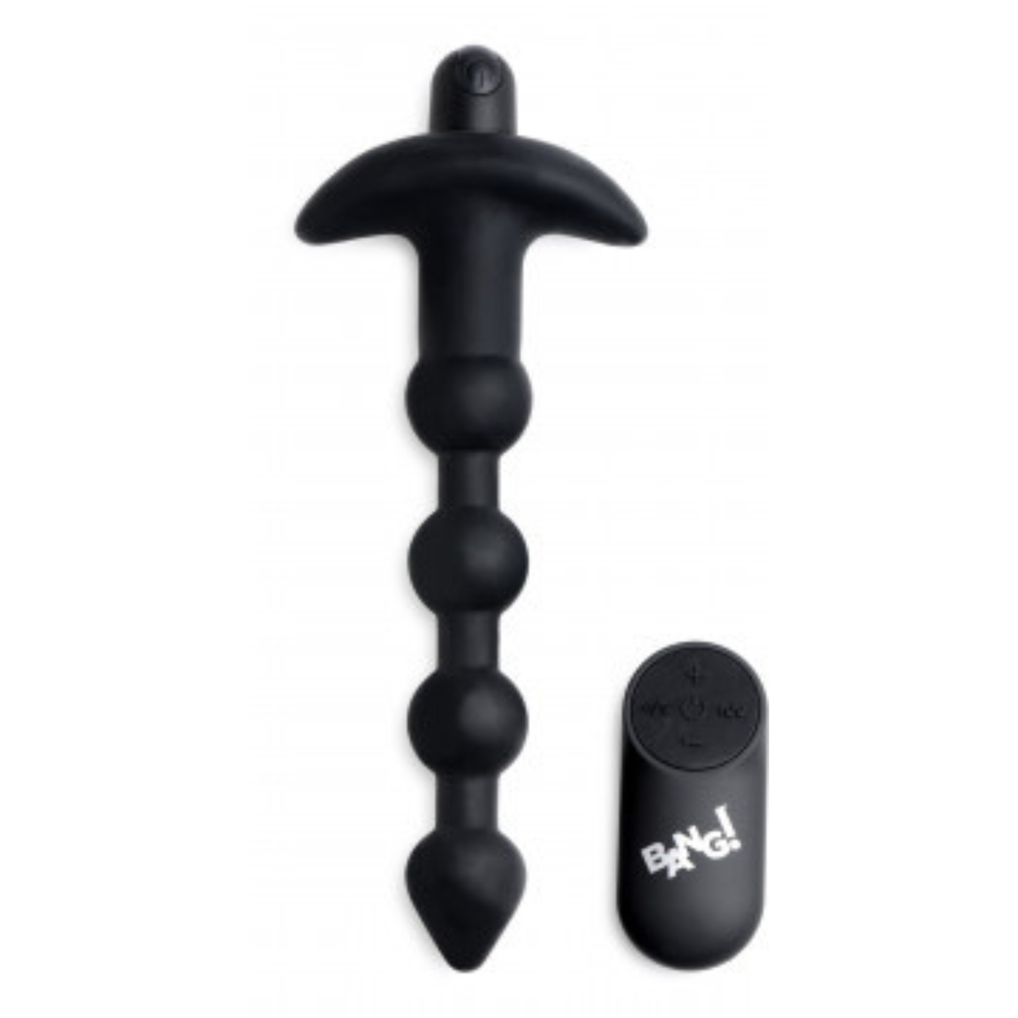 Bang - Vibrating Silicone Anal Beads and Remote Black (US)
