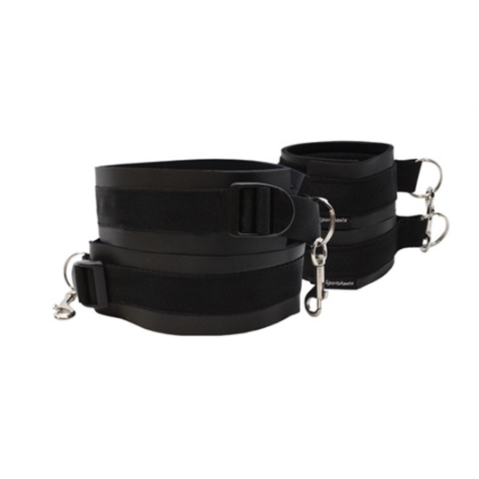Thigh and Wrist Cuff Set - Black (US)