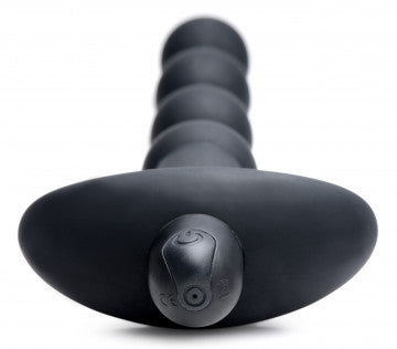 Bang - Vibrating Silicone Anal Beads and Remote Black (US)