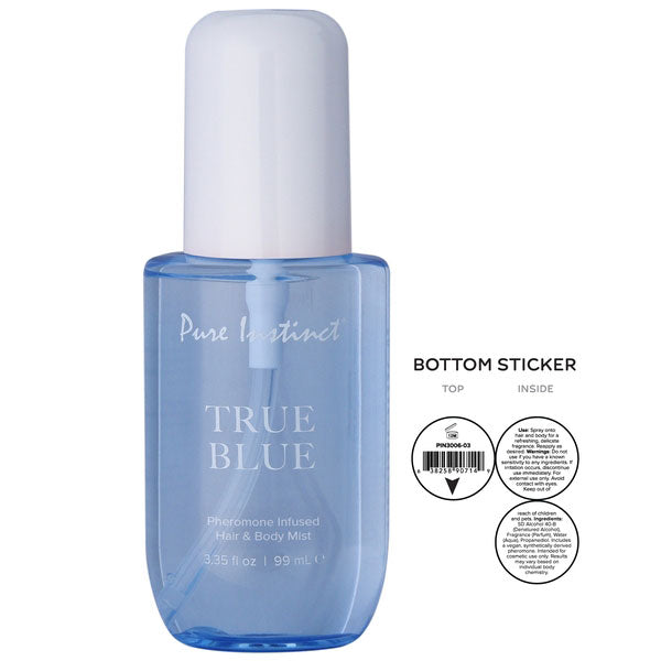 Pure Instinct Pheromone Hair and Body Mist True Blue 3.35oz  (US)