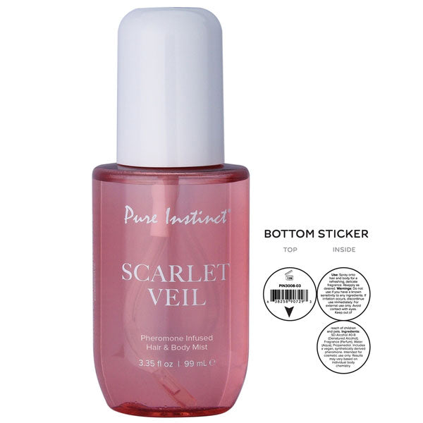 Pure Instinct Pheromone Hair and Body Mist Scarlet Veil 3.35oz  (US)