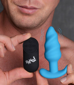 21x Silicone Swirl Plug With Remote - Blue (US)